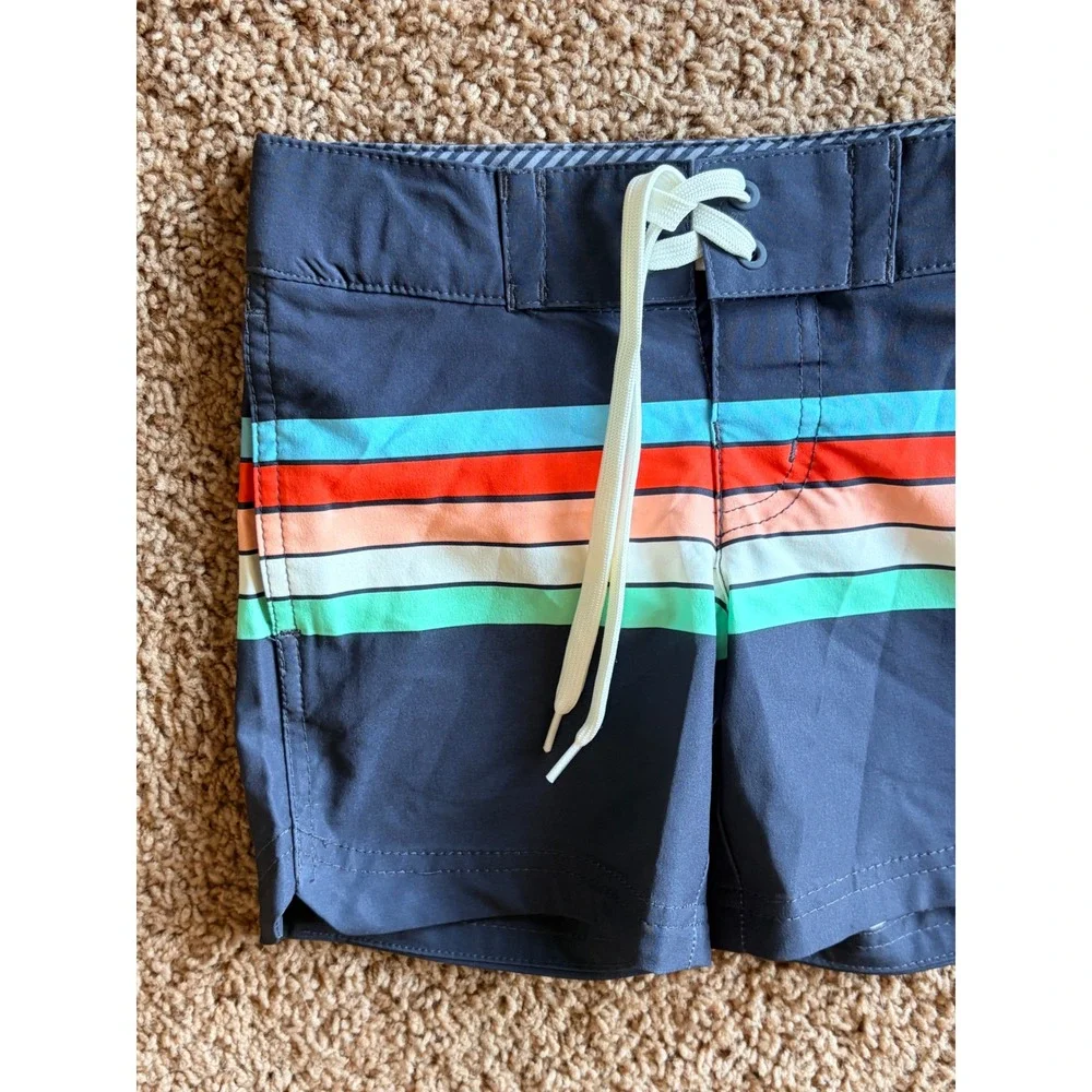 Art Class Multicolor Striped Mesh Lined Board Shorts Swim Trunks Boys 4 NEW NWT